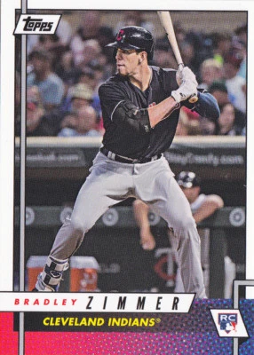 2017 Topps On Demand Rookie Class Bradley Zimmer Cleveland Indians 9 RC - Image 1 of 2