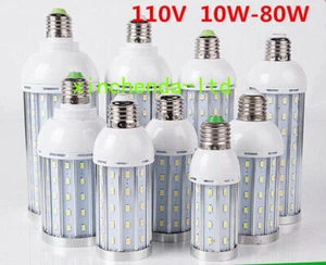 E27 5730 Base Socket Screw LED Corn Light Lamp Bulb Outdoor Home 110V 10W - 80W - Picture 1 of 12