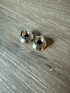 Chrome Steel 3/8" X 26T Bike Bicycle Hub Axle Nuts - Picture 1 of 3