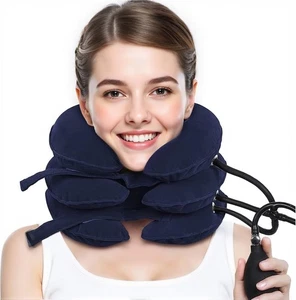 Estirador de cuello ajustable, dispositivo de tracción cervical para aliviar el dolor, uso doméstico, B - Imagen 1 de 6