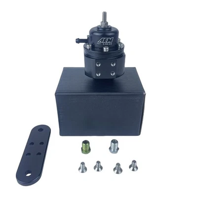 AEM 25-302BK Universal Adjustable Black Fuel Pressure Regulator 20-150 PSI Foto 1 de 4