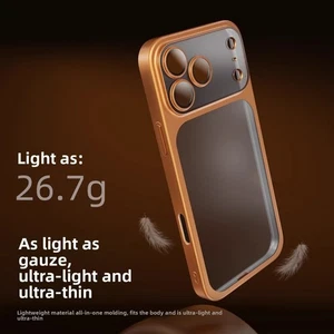 Exquisite Workmanship Dustproof Matte Plated PC Phone Case for iPhone 17 Pro Max - Picture 1 of 19