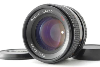 [N MINT w/Caps] Contax Carl Zeiss Planar 50mm f/1.4 T* AEJ C/Y Mount Lens JAPAN - Image 1 of 4