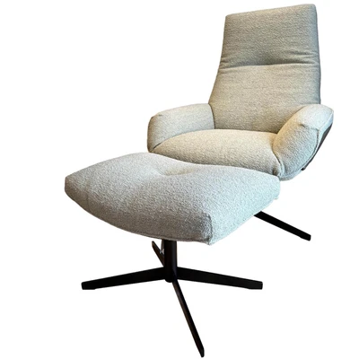 Bielefelder Werkstätten Sessel Daron Bezug Korpus Leder Normandie Torf  - Bild 1 von 4