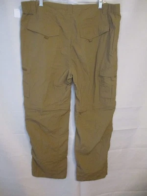 Pantalones de Senderismo Columbia Nylon 40 x 30 Marrón Convertible Pierna Carga Foto 1 de 3