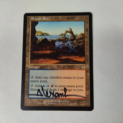 MTG Shivan Reef Apocalypse - Signed by Artist Rob Alexander - Image 1 of 2