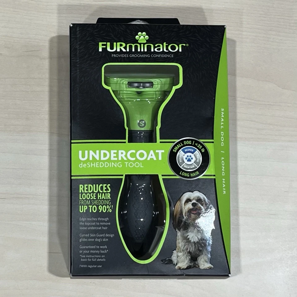FURminator Small Dog Long Hair Undercoat Stainless deShedding Tool