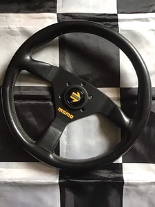 MOMO Steering Wheel - Genuine MOMO MONTE CARLO Steering Wheel 14” - VG Cond - Picture 1 of 22
