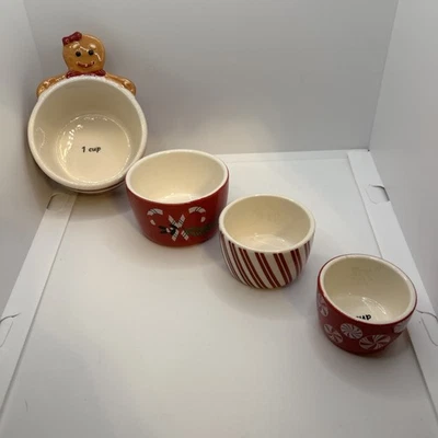 Time For The Holidays-Adorable Gingerbread Measuring Cups 4pcs - Image 1 of 4