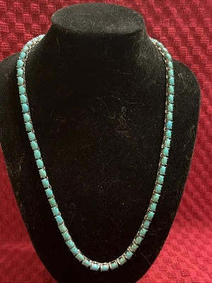 Sleeping Beauty Premium Turquoise Tennis Necklace - Image 1 of 4