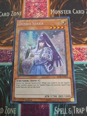 Yugioh Denko Sekka BLLR-EN052 Secret Rare 1st Edition Near Mint - Image 1 of 4