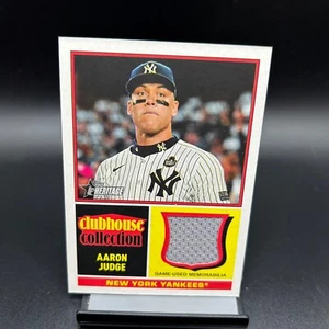 2025 Topps Heritage #CCR-AJ Aaron Judge Clubhouse Collection Relic Yankees - Picture 1 of 2