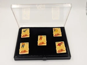 1988 Calgary Winter Olympics Diet Coca-Cola Pin Set #1, 2, 3, and 4 NEW In Boxes - Picture 1 of 19
