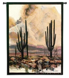 40x53 SONORAN SENTINELS Cactus Southwest Desert Tapestry Wall Hanging - Picture 1 of 1