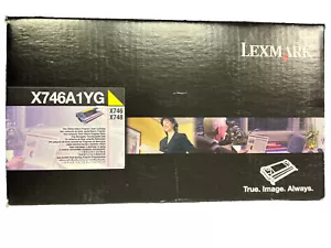 Lexmark X746A1YG Toner Cartridge Yellow 7K Yield Genuine X746de X748de X748dte - Picture 1 of 11