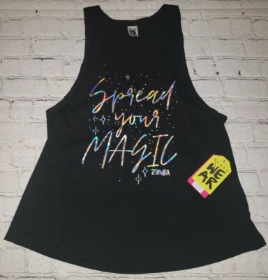 NWT ZUMBA Women's Workout Athletic Tank Top Size XS  Spread Your Magic - Изображение 1 из 3