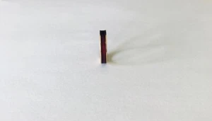 Vintage 18KT Yellow Gold Red/Brown Enamel Band, Size 5.25 - Picture 1 of 5