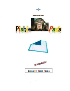 300ct 17x24" Pishie Pads Lightweight CHEAP 3-Ply Puppy Training Pads for Minis - Picture 1 of 3