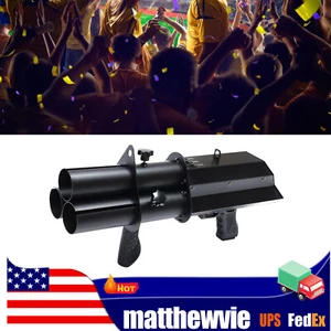 Handheld 3-Tube Confetti Gun DJ Wedding Party Confetti Cannon Launcher 3-5m - Picture 1 of 19