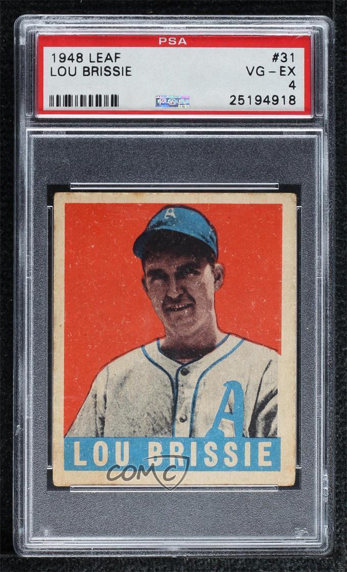 1948-49 Leaf Lou Brissie #31 PSA 4 Rookie RC