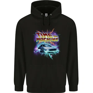 Time Travel Machine Funny 80s Movie Childrens Kids Hoodie - Picture 1 of 3