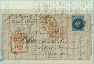 68792 - SOUTH AUSTRALIA - Postal History - SG 3 su COVER to LONDON 1857 - Picture 1 of 1