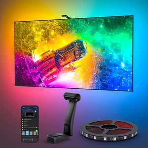 Envisual TV LED Backlight T2 with Dual Cameras, 11.8Ft RGBIC Wi-Fi LED Strip Lig - Picture 1 of 12