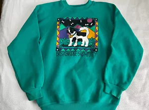 Niños 8 10-12 Vintage Años 90 Breckenridge Snowpuppy San Bernardo Sudadera - Imagen 1 de 9