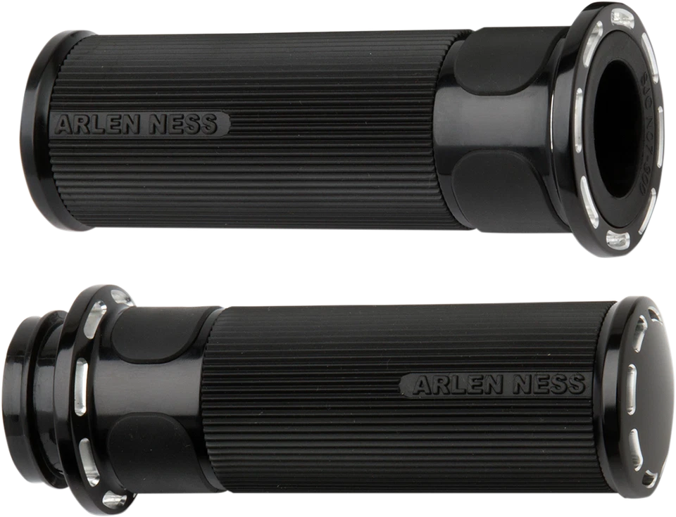 Empuñaduras de cable Arlen Ness Ranura Pista Negro 76-21 Harley Big Twin/XL Empuñaduras de cable Foto 1 de 1