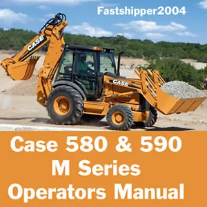 Case 580 590 M Super Turbo Loader Backhoe Operators Manual 580M 590M OP Owner CD - Picture 1 of 8