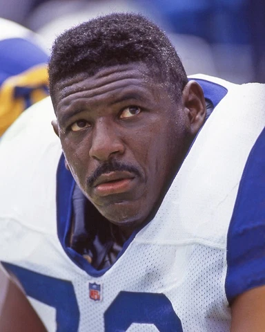 Los Angeles Rams JACKIE SLATER Glossy 8x10 Photo Print Poster HOF 2001 Cover