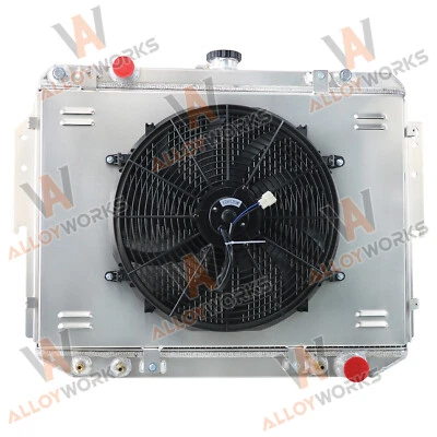3-Row Radiator+Shroud Fan Fit 1984-2003 Dodge Ram 1500 Van 2500 3500 5.2 5.9L V8 - Изображение 1 из 4