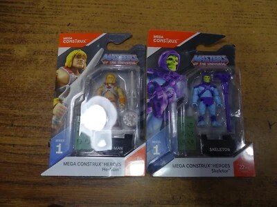 Mega Construx MASTERS OF THE UNIVERSE HE-MAN & SKELETOR SERIE 1 FIGURAS Foto 1 de 3