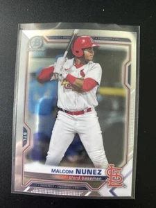2021 Bowman Chrome Draft #BDC56 Malcom Nunez Cardinals - Bild 1 von 2