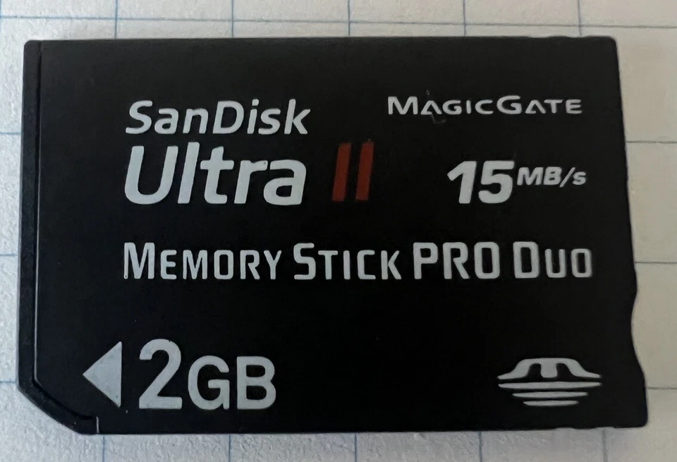 Sandisk Ultra II 2Gb Memory Stick Pro Duo Magic Gate Memory card - Black - Image 1 of 1