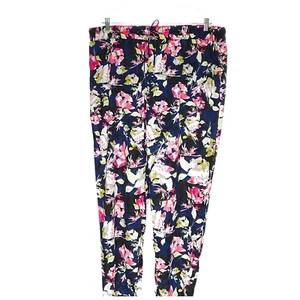 Liz Claiborne Plus Floral Canvas Pants - Picture 1 of 4