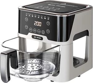 Air Fryer Glass - 5.2L Digital Airfryer Oven with Detachable Glass Pot, Multifun - Picture 1 of 12