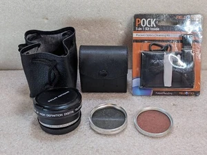 Merkury Optics 49mm 2.0x AF, FD & PL Camera Lens Filters w/ Case Japan (X2) - Picture 1 of 14