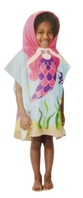 Poncho de playa con capucha para niños The Big One sirena nuevo envoltura de toallas Foto 1 de 4