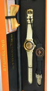 Nuevo Reloj Stuhrling Cuero Beige Cuarzo Suizo YG Ver A través de Cristales 388L2.JUEGO.02 - Imagen 1 de 3