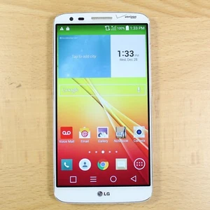 Smartphone LG G2 Verizon VS980W 32 Go blanc bon état #139 - Photo 1 sur 2