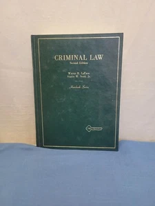 CRIMINAL LAW Second Edition By Wayne R. Lafave - Hornbook Series Hardcover - Picture 1 of 7