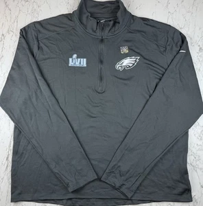 Nike Philadelphia Eagles Super Bowl 1/4 Zip Pullover Women’s XL NEW NFL - Picture 1 of 5
