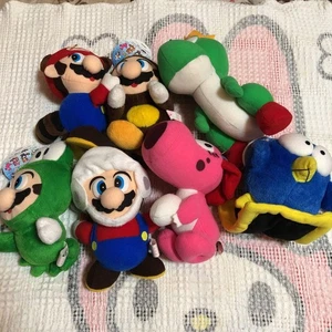 Juguetes de peluche retro de la colección Super Mario 1993 7 piezas de Japón - Imagen 1 de 10
