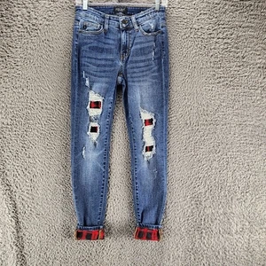 Judy Blue Jeans Damen 26 Blau Stretch Mid Rise Skinny Fit *lesen* - Bild 1 von 15