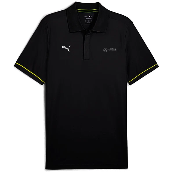 Polo MERCEDES  in cotone ORIGINALE nera Donna Uomo ufficiale puma motorsport - Immagine 1 di 1