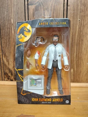 Mattel Jurassic Park John Raymond Arnold - Colección Ámbar 2020  Foto 1 de 2