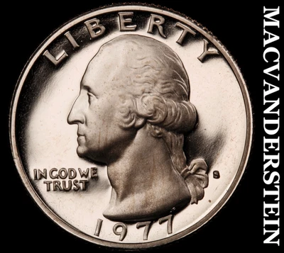 1977-S Washington Quarter-Choice Gem Proof Lustrous No Reserve #KLB3958 - Image 1 of 2