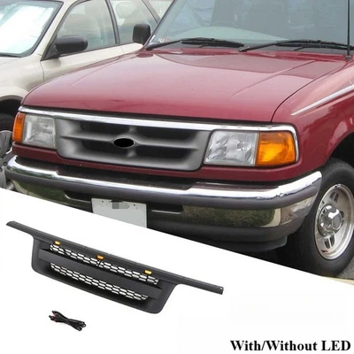 Parrilla de parachoques delantero de malla para reemplazar parrilla con luz LED para Ranger 1995-1997  Foto 1 de 4