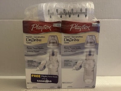 PLAYTEX GUARDER DROP INS FORROS 8-10 OZ 100 unidades MÁS BOTELLA DE VIVERO GRATIS Foto 1 de 4